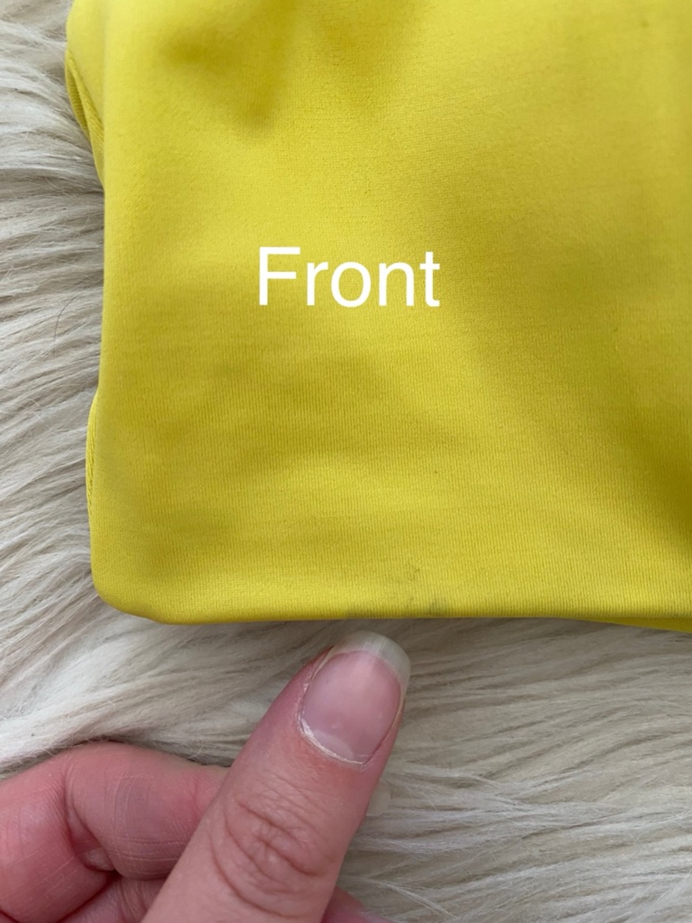 Andie Belmar Yellow V-Neck Twist Front Plunge Bikini Top Swimsuit Honeysuckle M - Picture 13 of 15